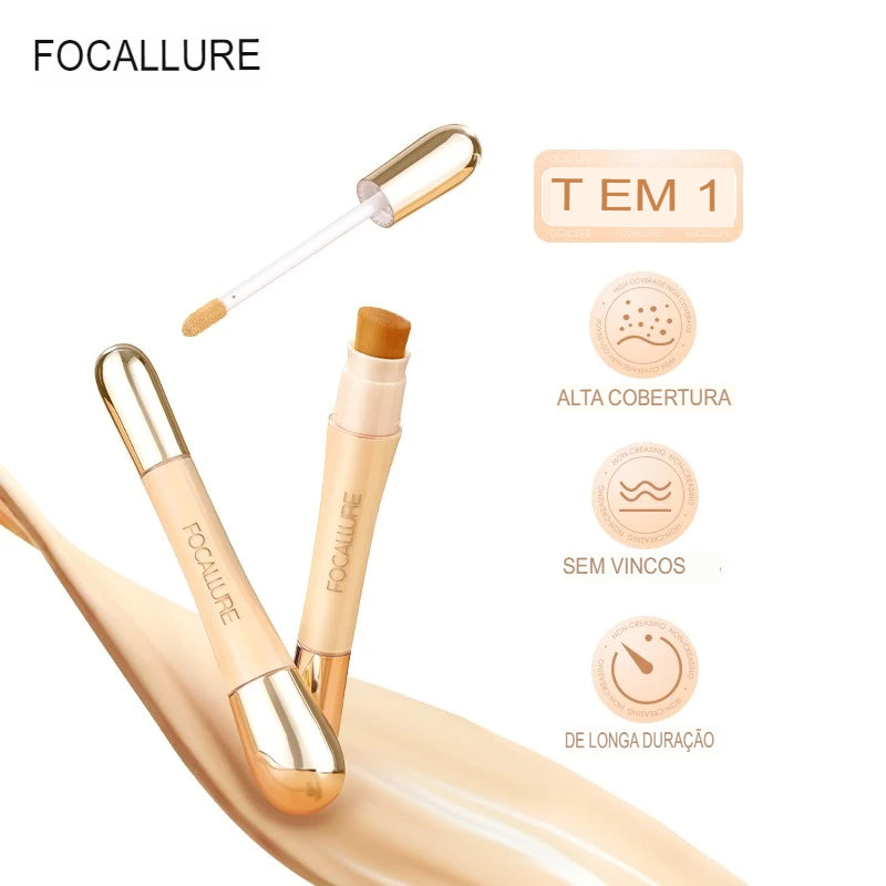 Corretivo Focallure 2 Em 1 - Anti Manchas E Rejuvenescedora